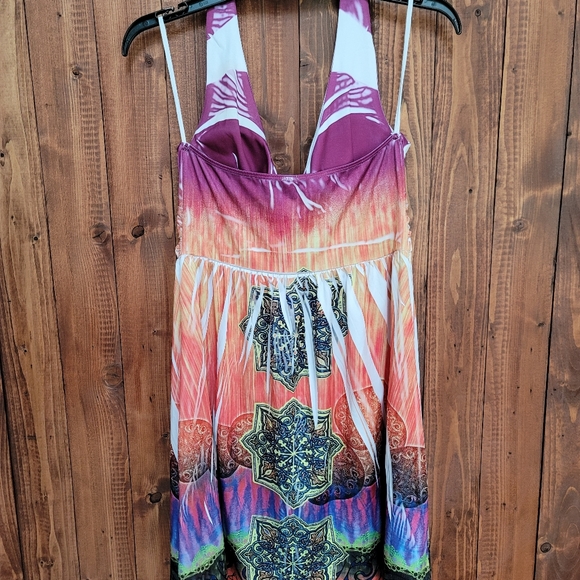 Colorful Halter Dress - Picture 2 of 3